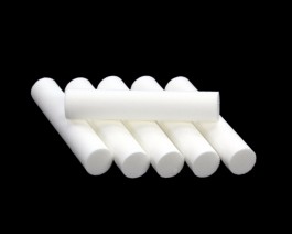 Foam Cylinders, White, 8 mm